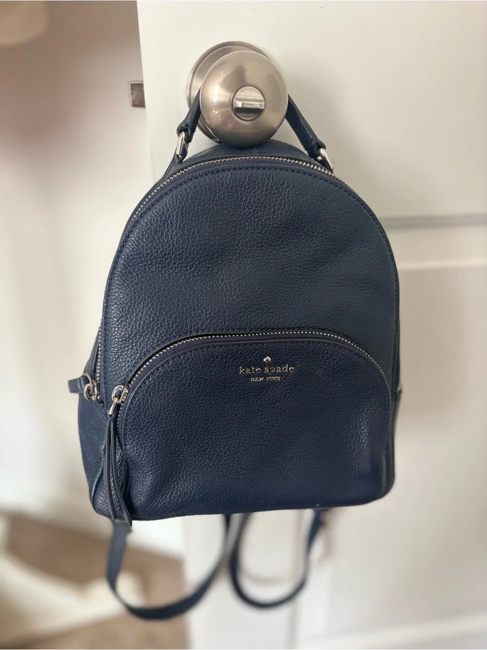 kate spade navy interior mini backpack